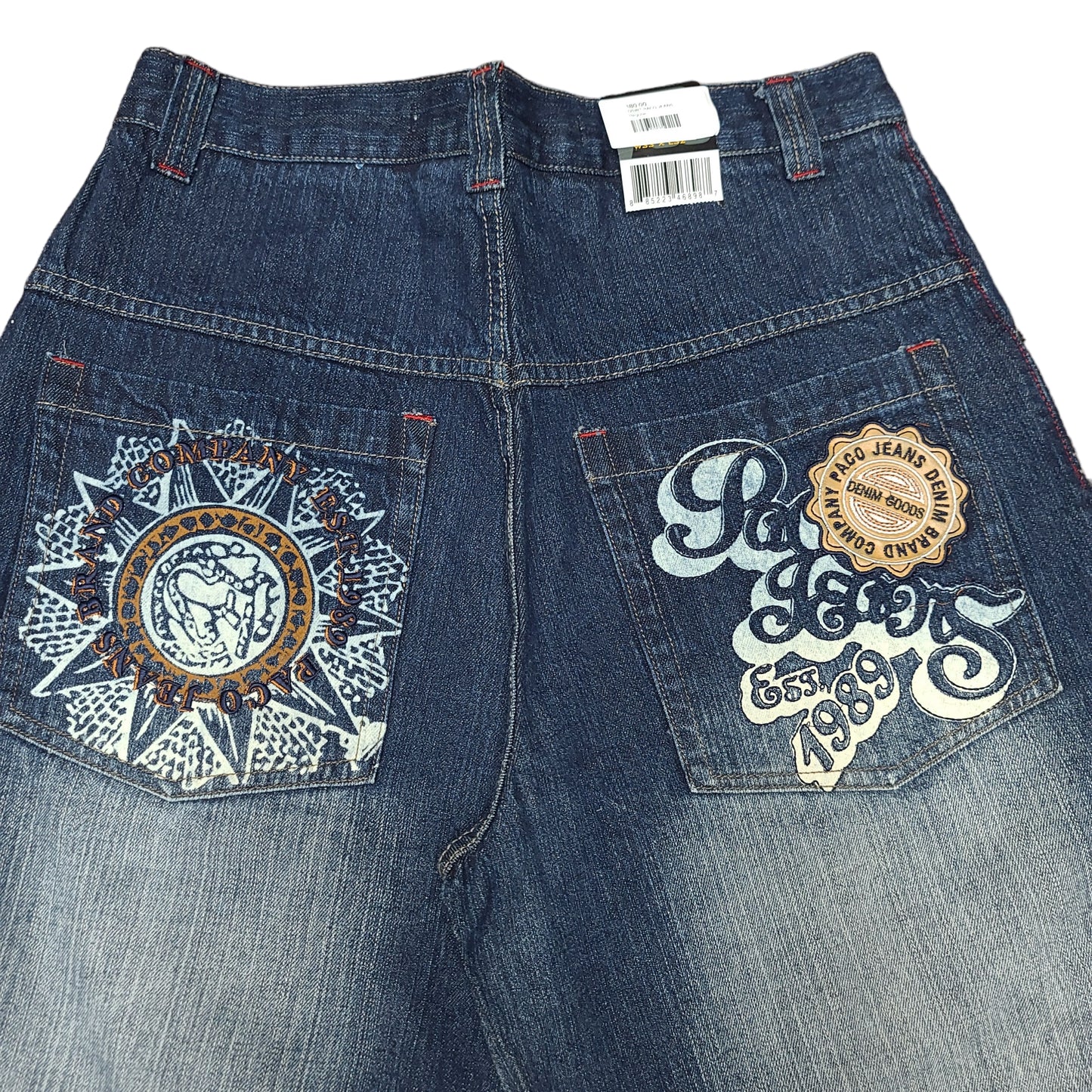 Vintage Y2K Embroidered Denim Paco Jeans