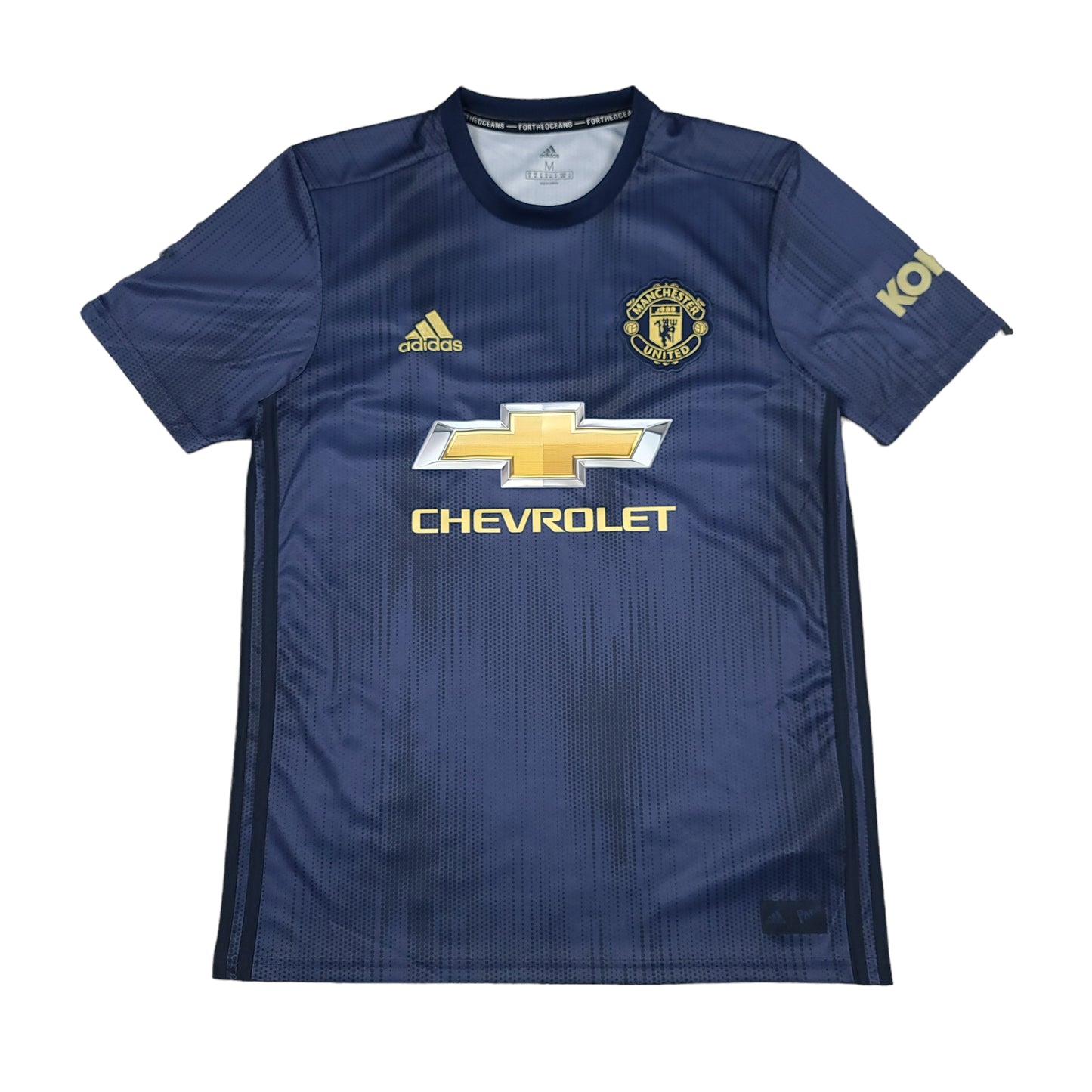 Manchester United Navy Blue 2018-19 adidas Parley  Soccer Jersey