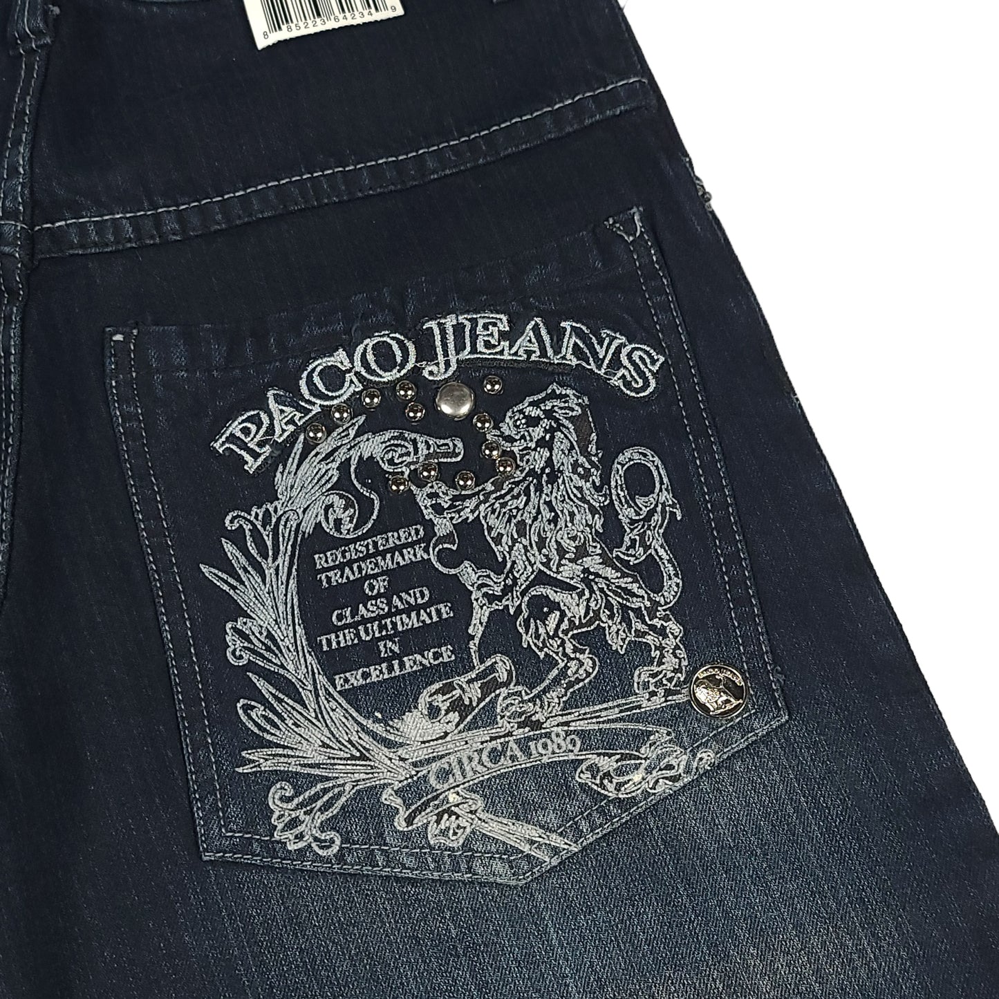 Vintage Y2K Paco Jeans White Lion Pants