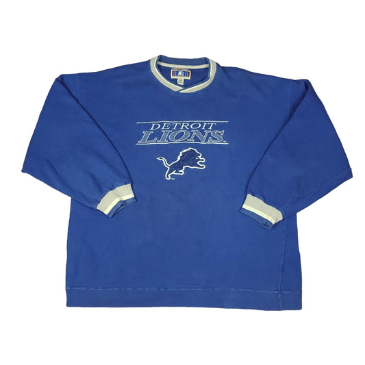 Vintage Detroit Lions NFL Football Blue Starter Sweatshirt