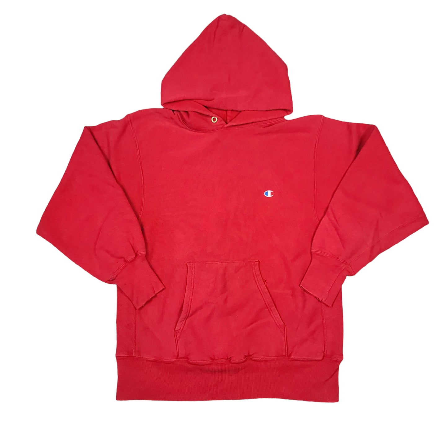 Vintage Champion Red Reverse Weave Hoodie