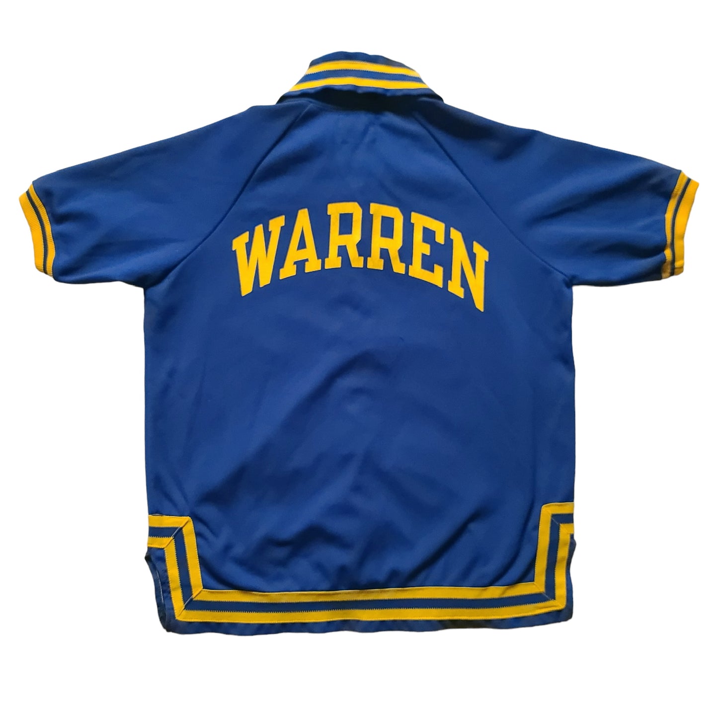 Vintage Vintage Warren Township Highschool Blue Devils Warm Up Basketball Jersey
