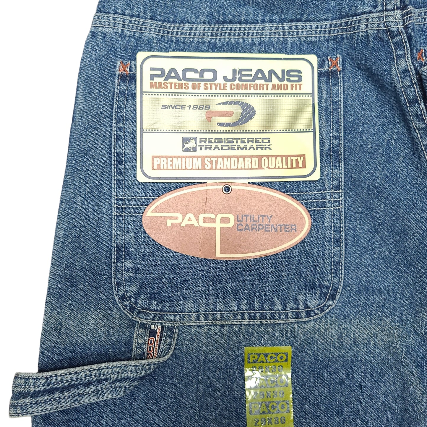 Vintage Y2K Utility Denim Paco Jeans