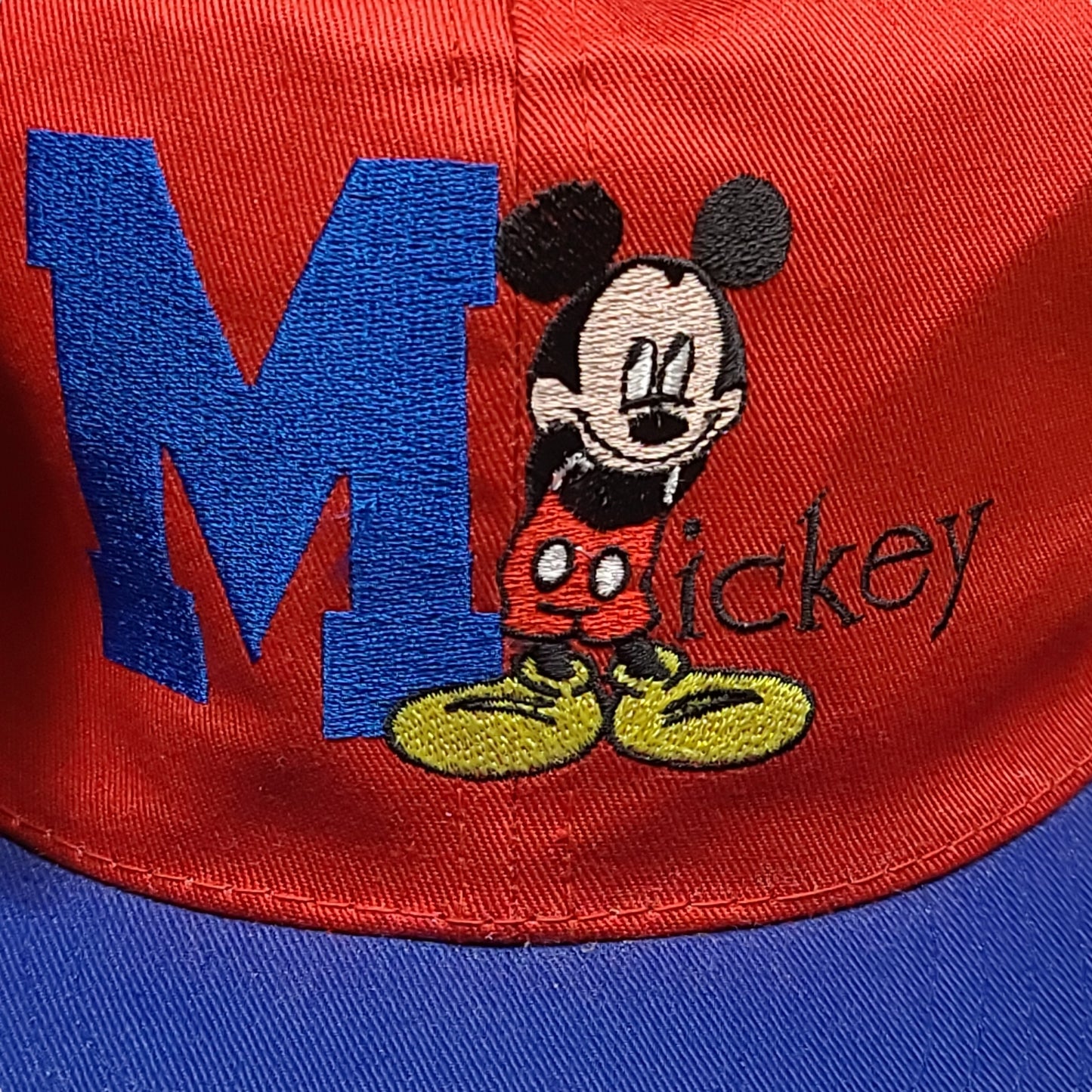 Vintage Mickey Mouse Disney Youth Snap Back Hat