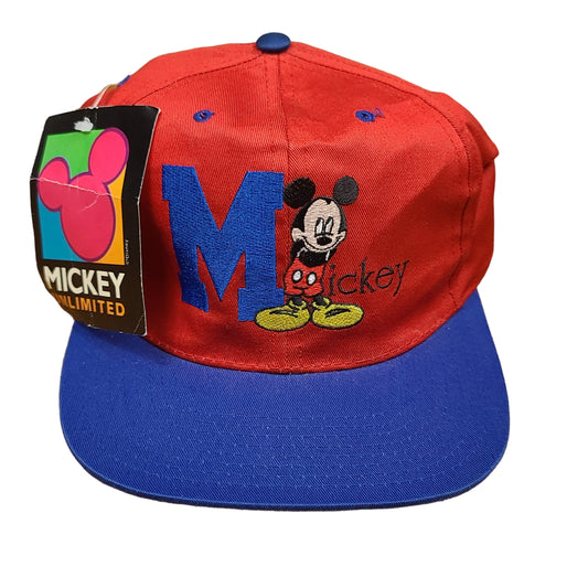 Vintage Mickey Mouse Disney Youth Snap Back Hat