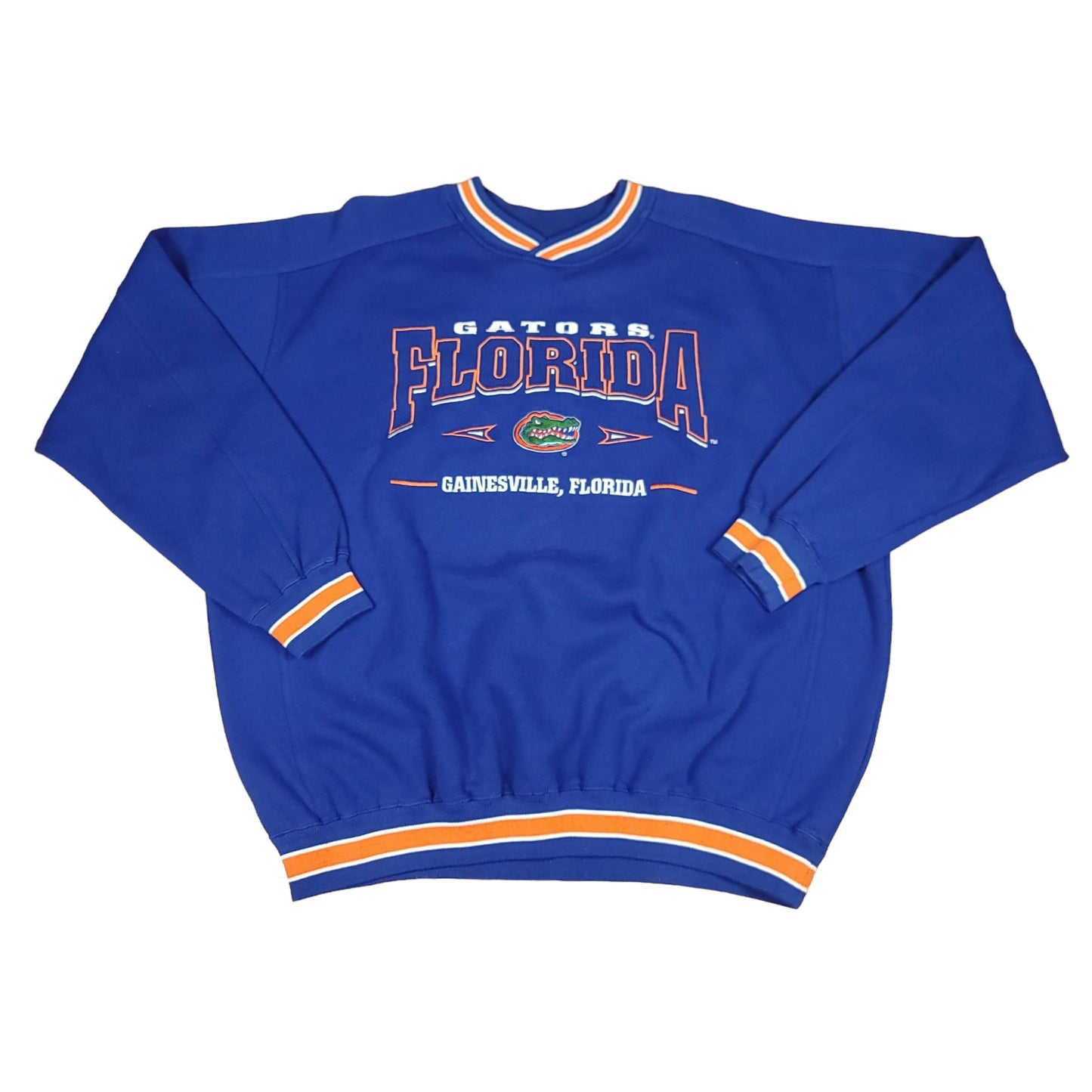 Vintage University of Florida Blue Lee Sport V-neck Sweatshirt