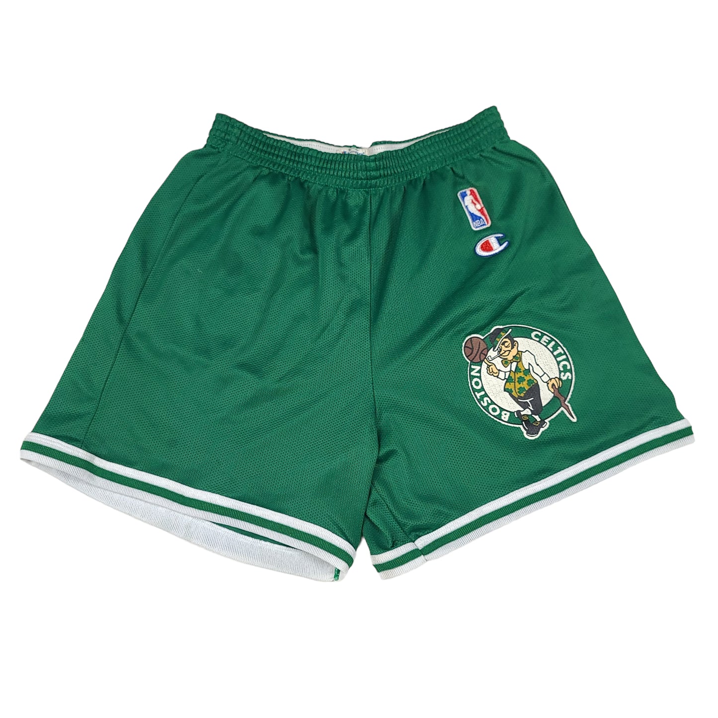 Vintage Boston Celtics Green Champion Youth Basketball Shorts