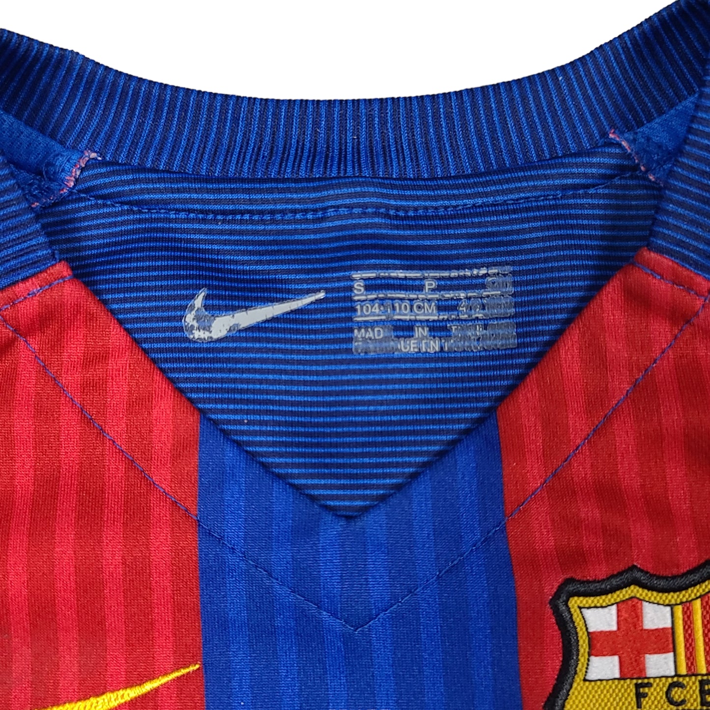 FC Barcelona 2016-17 Nike Home Youth Soccer Jersey