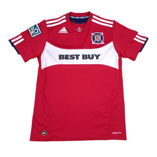 Chicago Fire Red 2010-11 adidas Home Youth Soccer Jersey