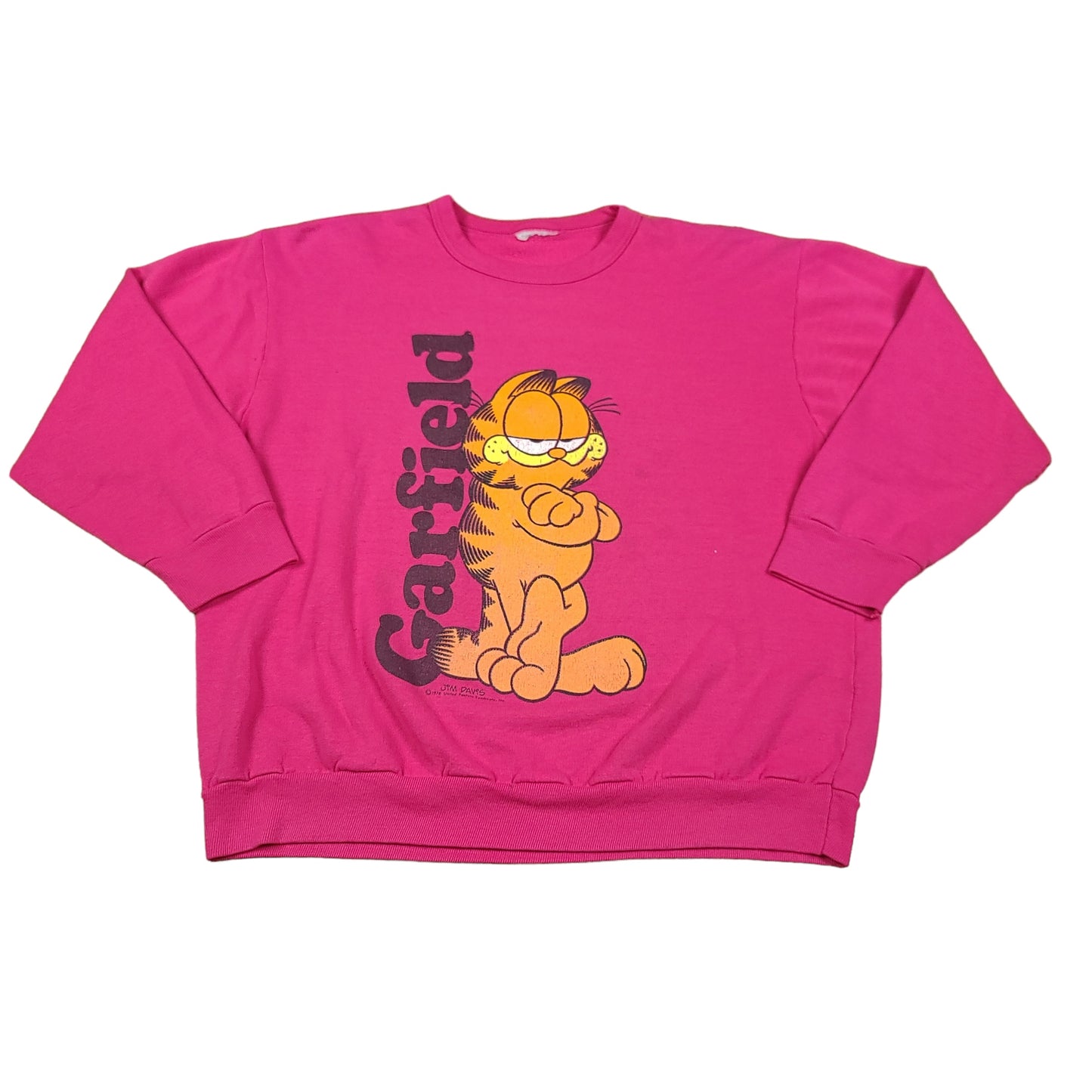 Vintage Garfield Pink Sweatshirt