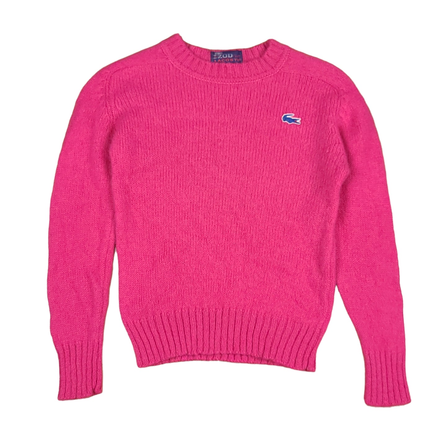 Vintage Izod Lacoste Pink Wool Youth Sweater