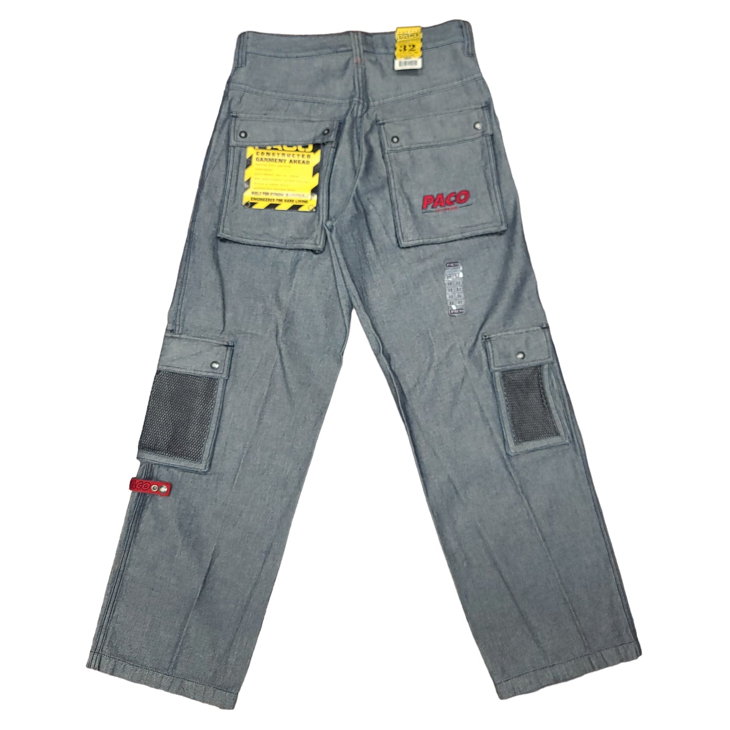 Vintage Y2K Utility Cargo Denim Paco Jeans