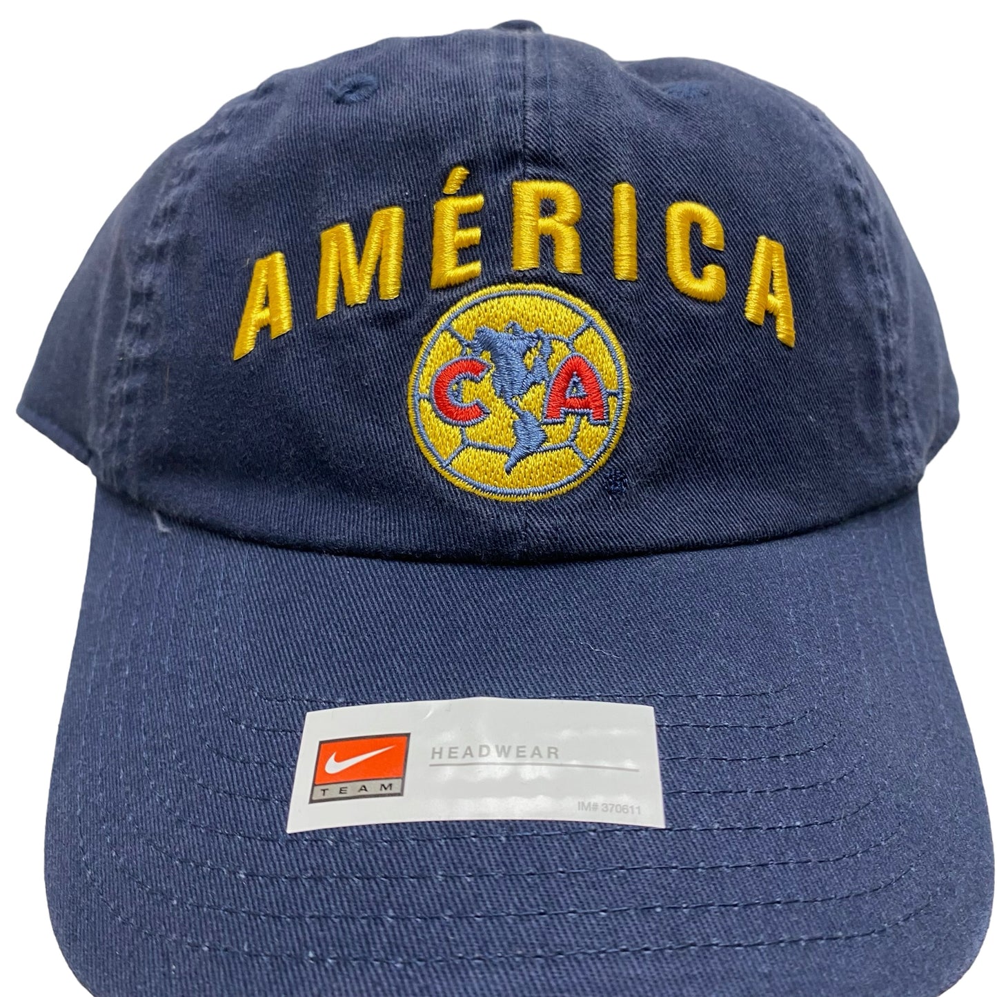 Vintage Club America Nike Soccer Blue Strap Back Hat