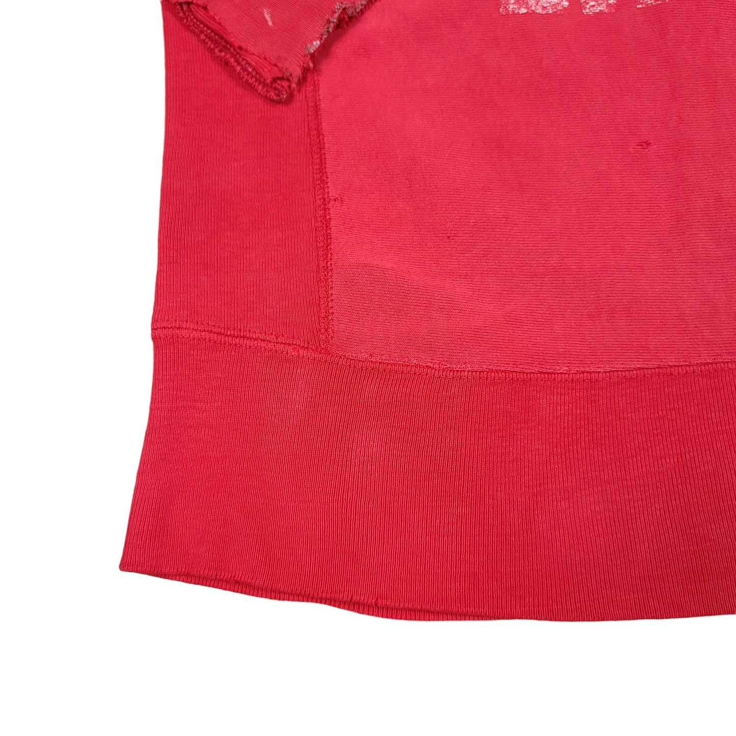 Vintage 80's Unviersity of Dayton Red Reverse Weave Sweatshirt (Thrashed)