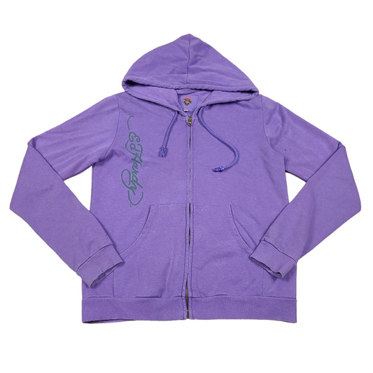 Ed Hardy Purple Koi Fish Zip Up Hoodie