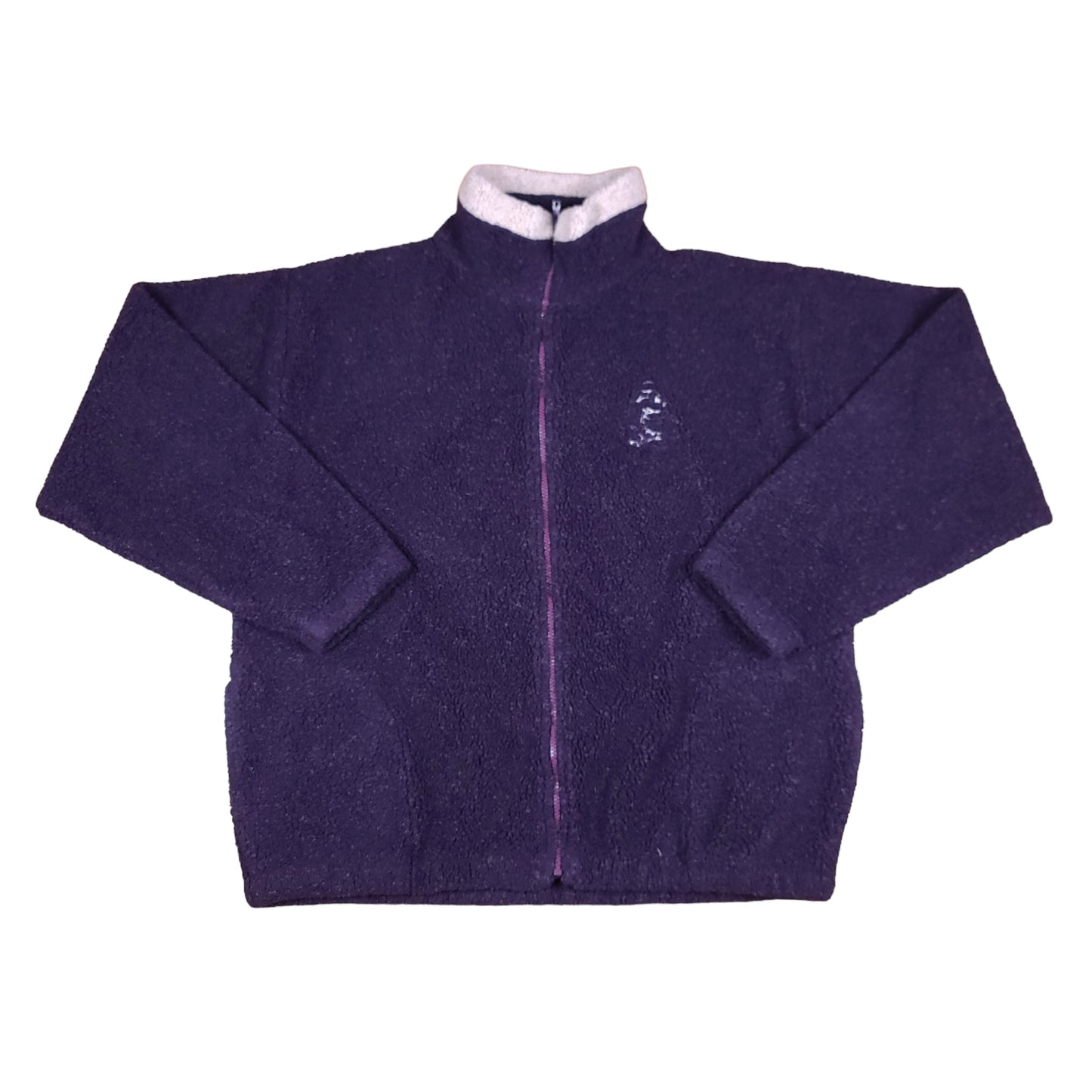 Vintage Mickey Mouse Disney Purple Deep Pile Fleece Sweater