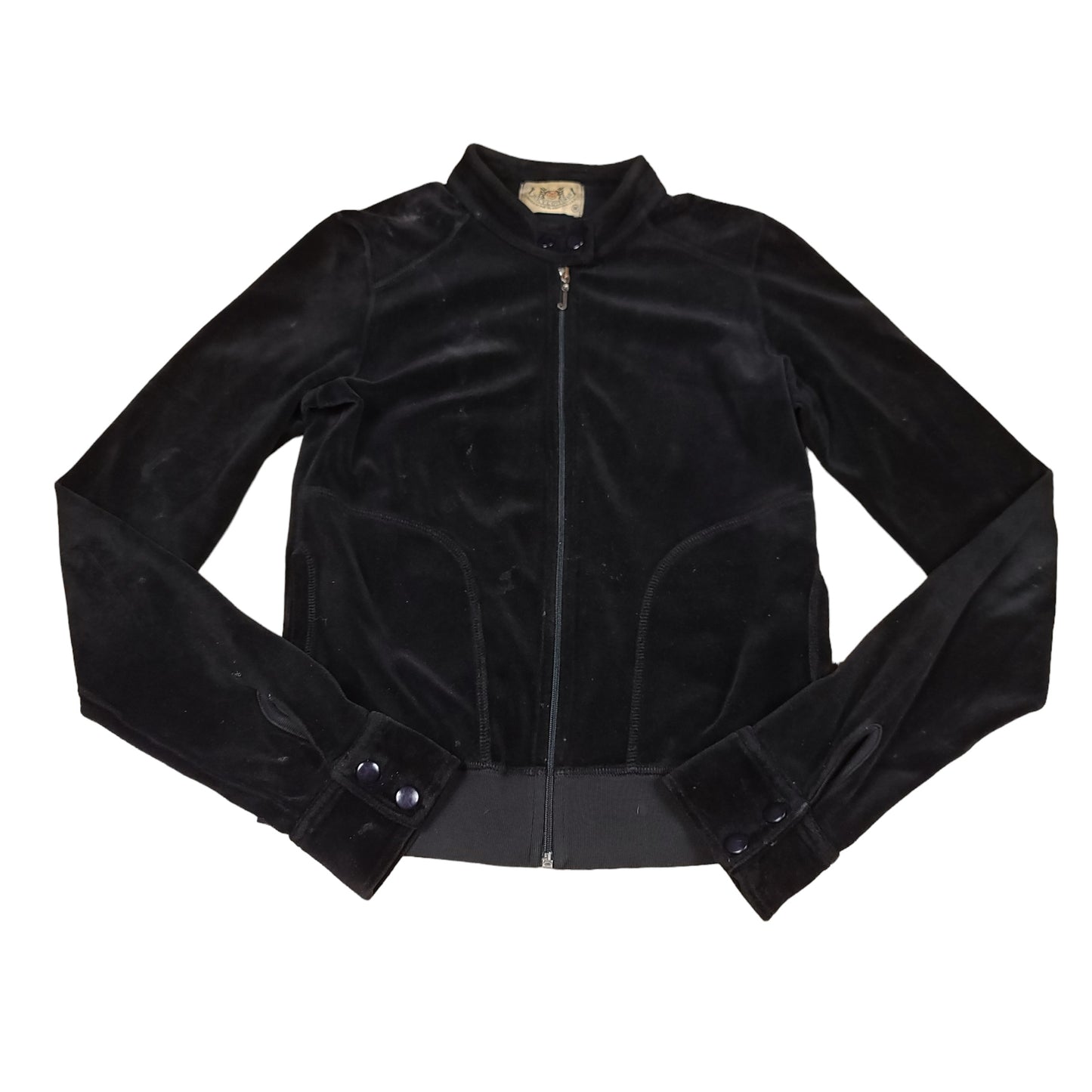 Vintage Y2K Juicy Couture Black Fleece Sweater