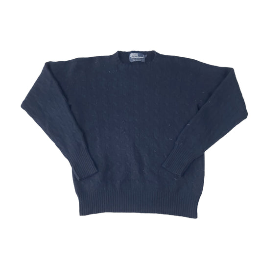 Polo Ralph Lauren 100% Cashmere Navy Blue Sweater