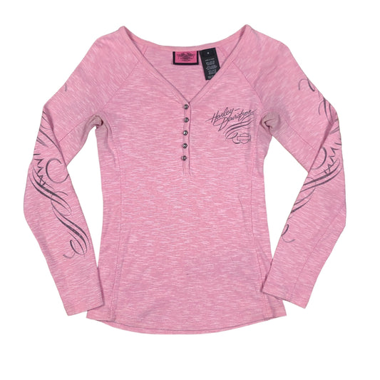 Harley Davidson Pink Long Sleeve Tee