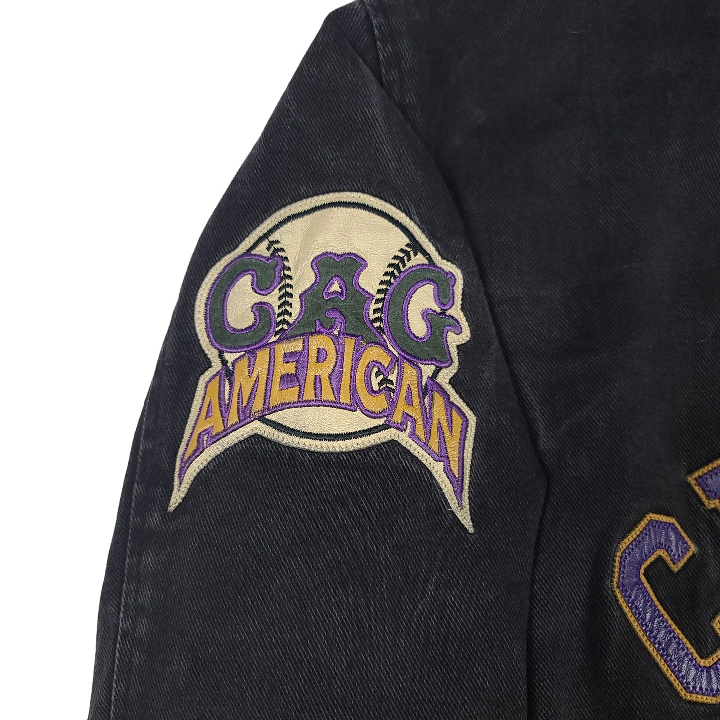 Vintage Chicago American Giants Black Denim Jacket
