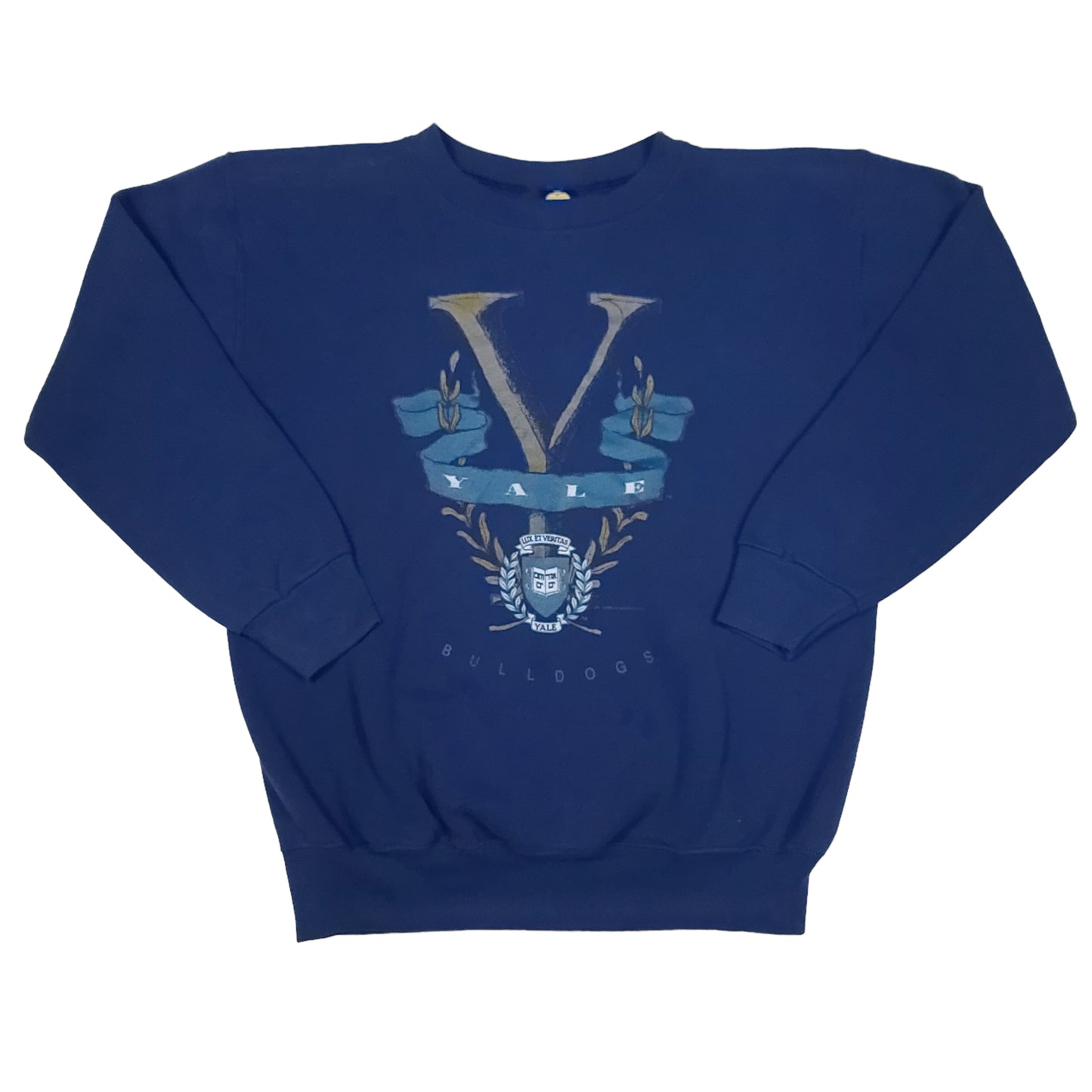 Vintage Yale University Bulldogs Navy Blue Sweatshirt