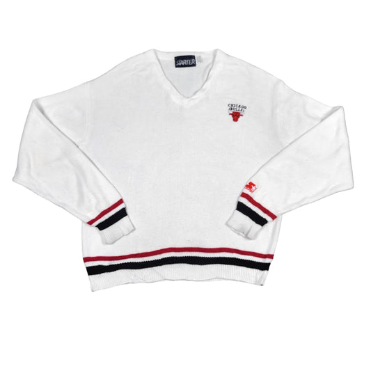 Vintage Chicago Bulls Sweater Starter V-neck Knit