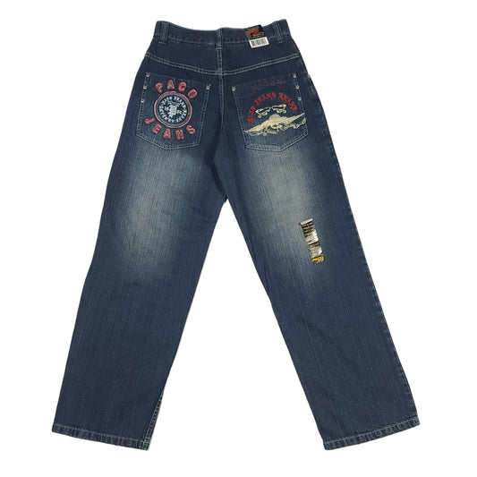 Vintage Y2K Embroidered Eagle Paco Jeans