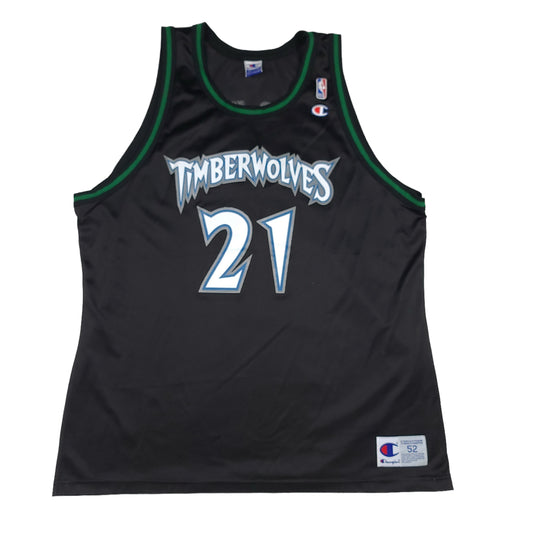 Vintage Kevin Garnett Minnesota Timberwolves Champion Basketball Jersey