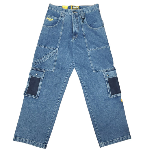 Vintage Y2K Utility Cargo Denim Paco Jeans