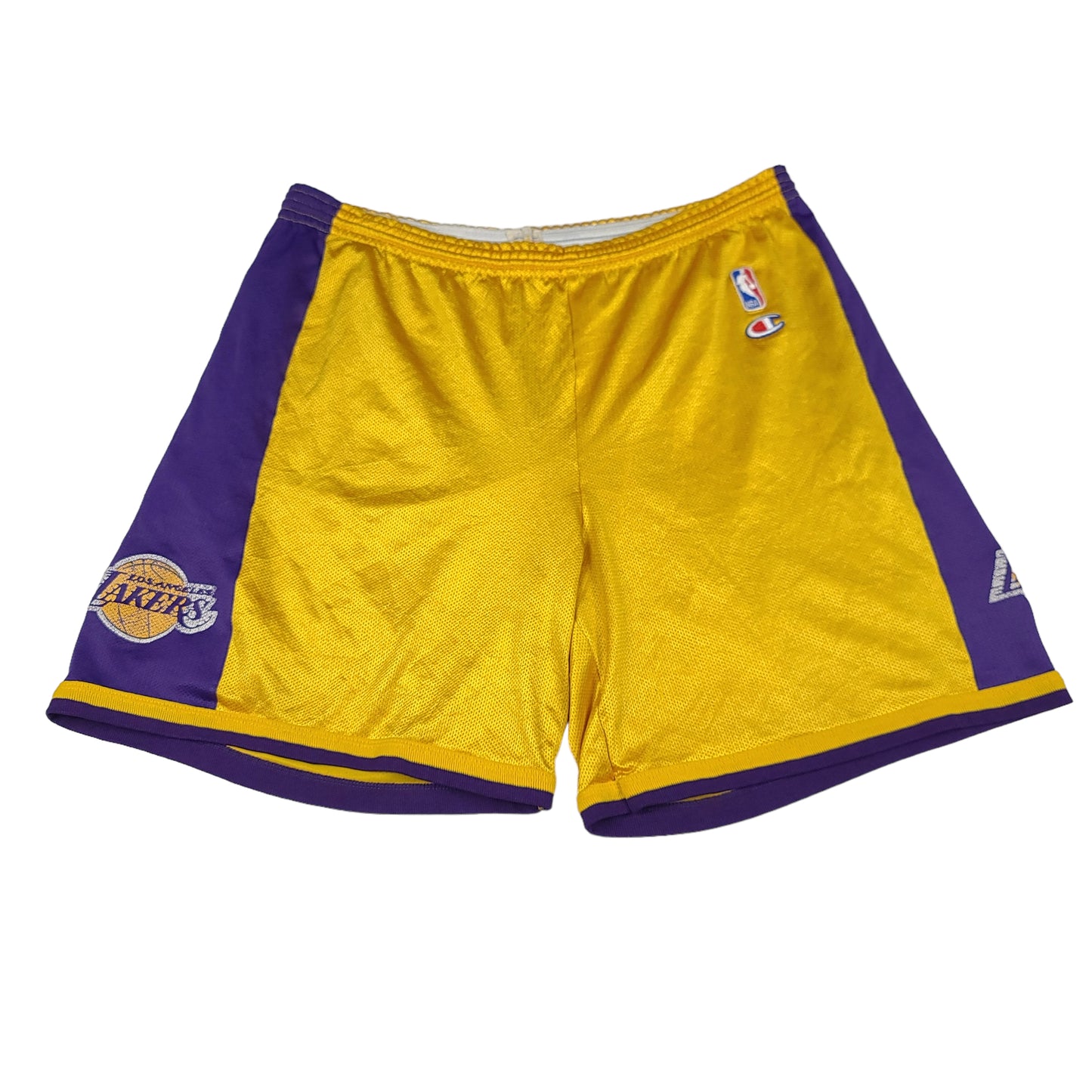 Vintage Los Angeles Lakers Gold & Purple Champion Basketball Shorts