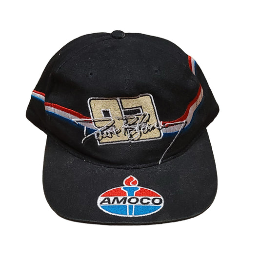 Vintage Dave Blaney Amoco Nascar Racing Black Snap Back Hat