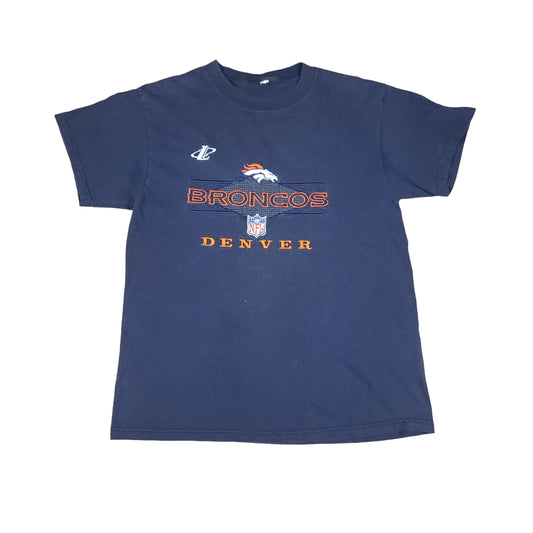 Vintage Denver Broncos Blue Logo Athletic Shirt