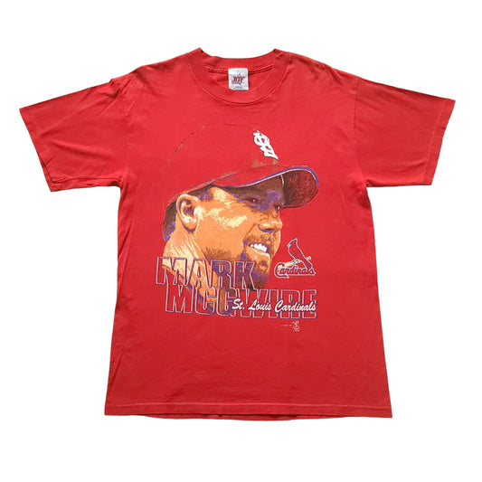 Vintage Mark Mcgwire St. Louis Cardinals Red Portrait Tee