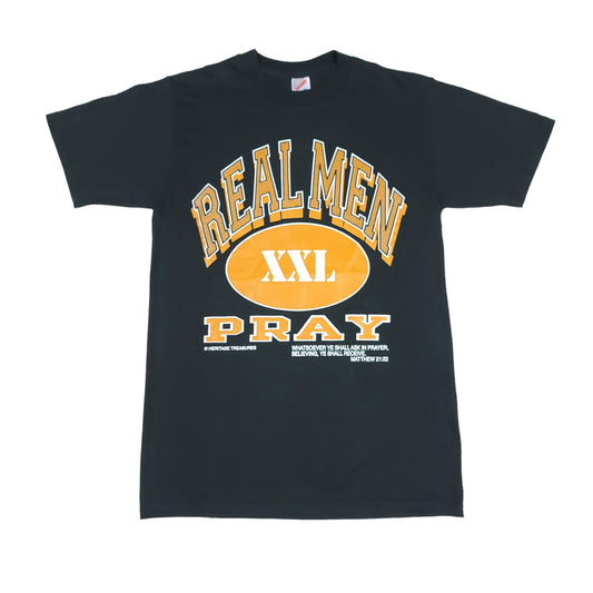 Vintage Real Men Pray Tee