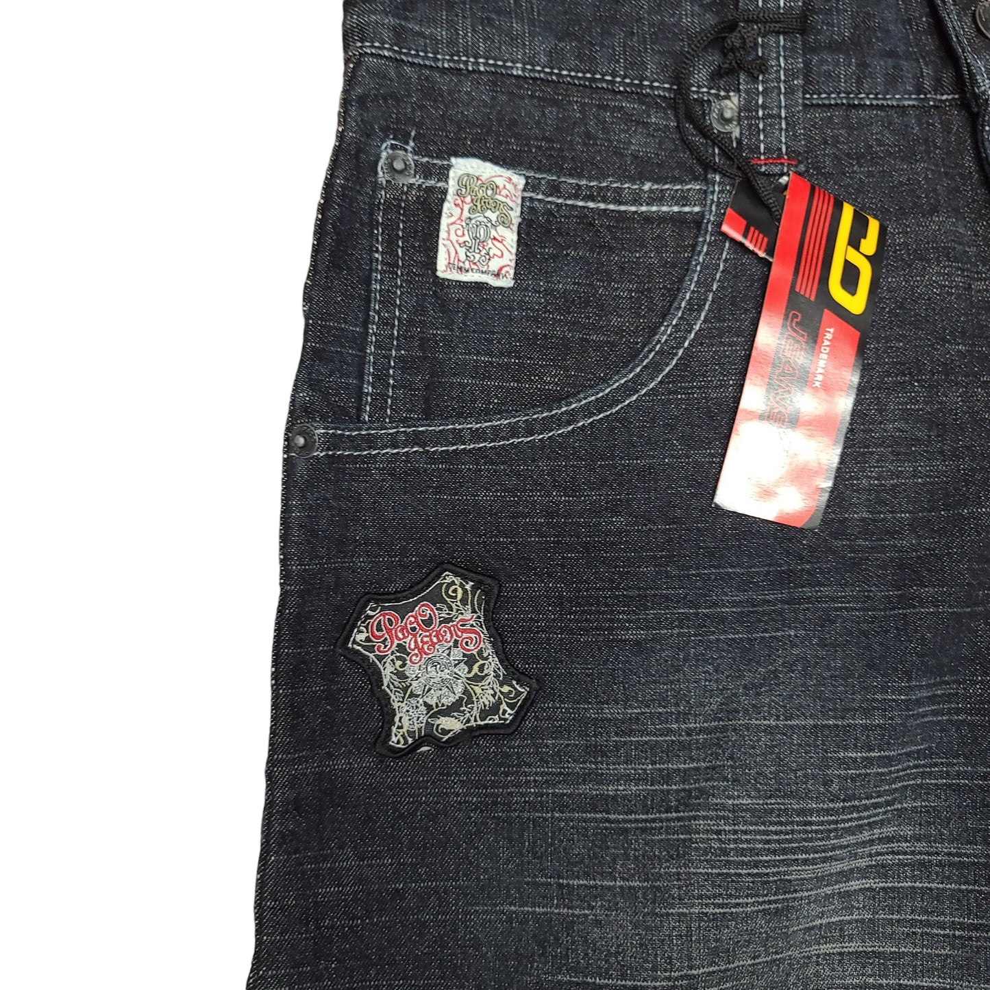 Vintage Y2K Sun Print Denim Paco Jeans