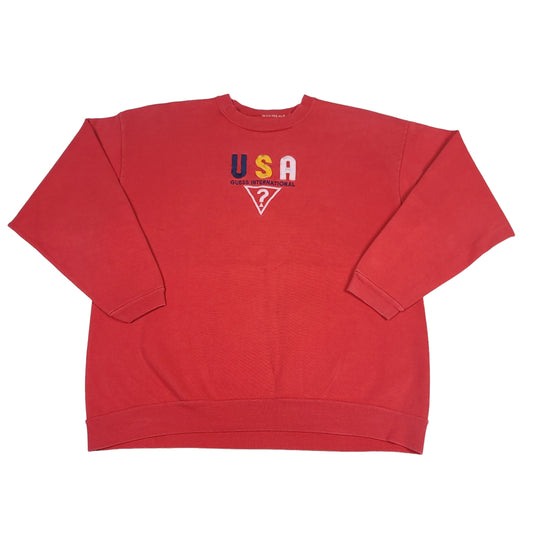 Vintage Guess USA Red Sweatshirt