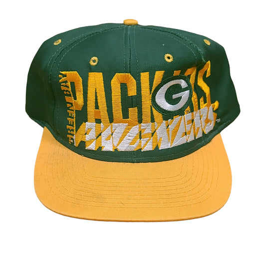 Vintage Green Bay Packers NFL Logo 7 Snap Back Hat