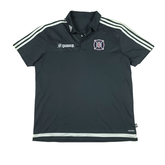 Chicago Fire adidas Navy Blue Quaker Oats Polo