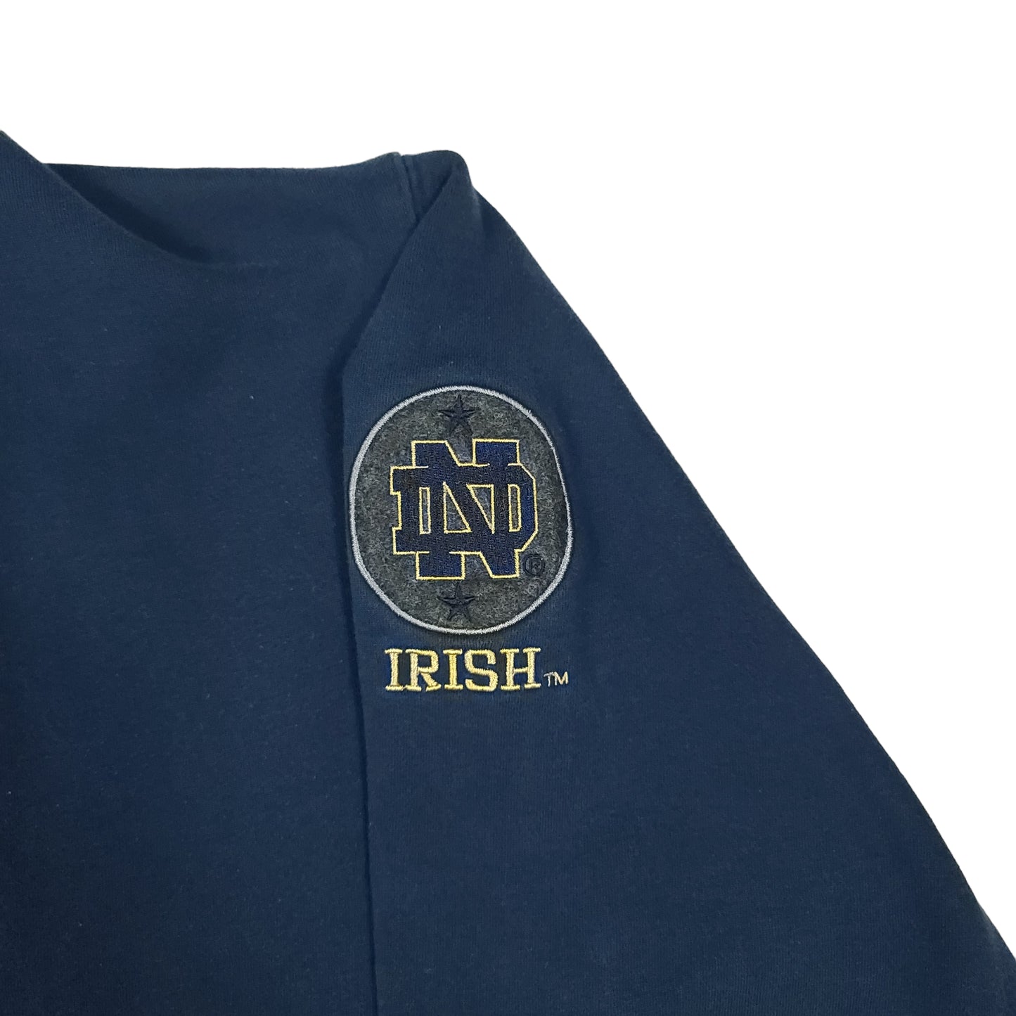 Vintage University of Notre Dame adidas Navy Blue Hoodie