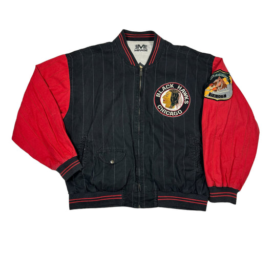 Vintage Chicago Blackhawks Mirage Reversible Pinstripe Jacket