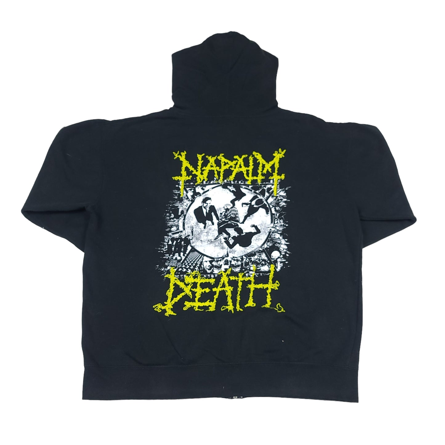 Napalm Death Black Zip Up Hoodie