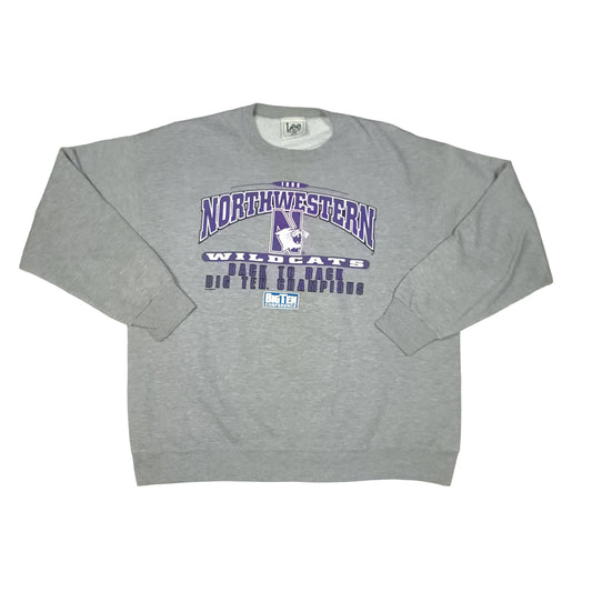 Vintage Northwestern University Wildcats 1996 Gray Lee Sport Sweatshirt