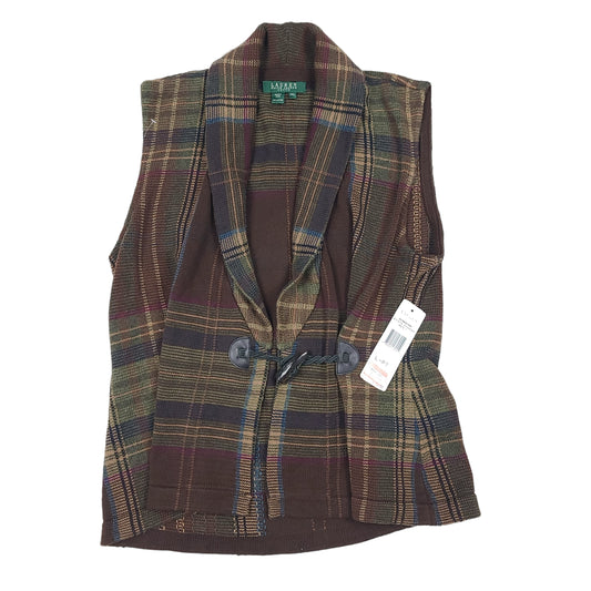 Ralph Lauren Petite Plaid Vest (New with Tags)