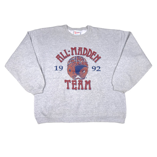 Vintage All-Madden Team 1992 Gray Sweatshirt