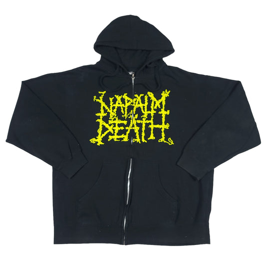 Napalm Death Black Zip Up Hoodie