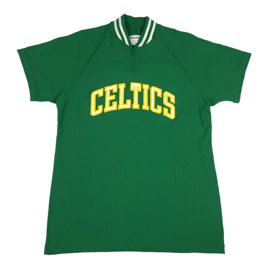 Vintage 80's Boston Celtics Sand Knit Warm Up Jersey