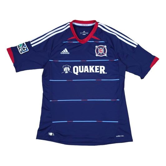 Chicago Fire 2012-14 Navy Blue adidas Away Soccer Jersey