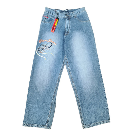 Vintage Y2K Embroidered Denim Paco Jeans