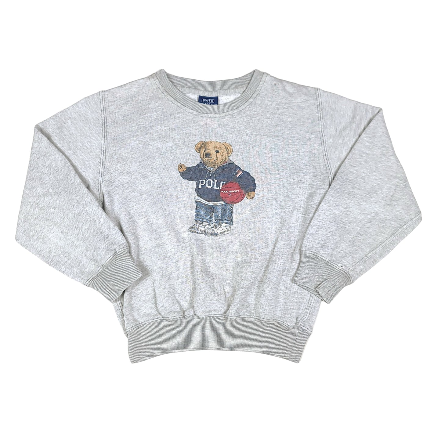 Vintage Polo Bear Ralph Lauren Basketball Youth Sweater