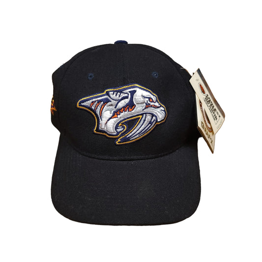 Vintage Nashville Predators NHL Zephyr Graf-X Black Snap Back Hat